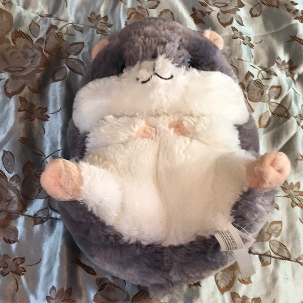Soft plush stuffed chubby mouse big eyes 11 inches - Picture 5 of 9